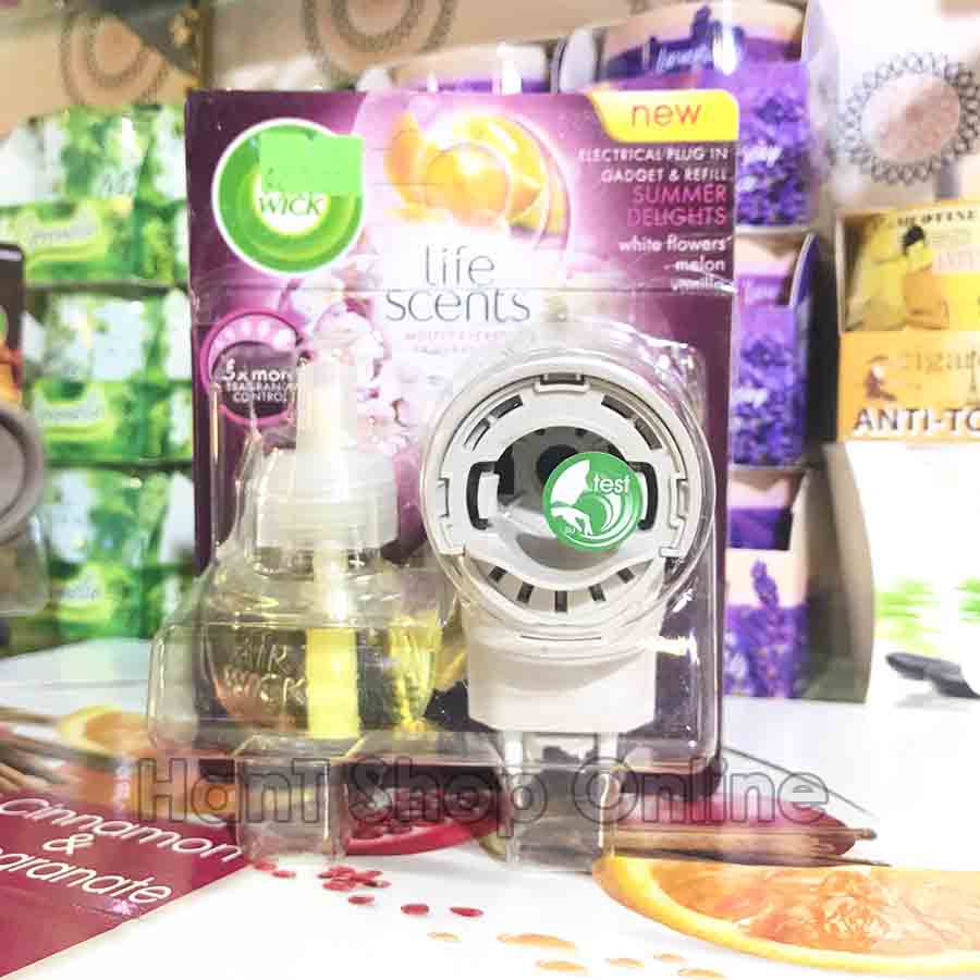 Bộ Tinh Dầu Cắm Điện Air Wick Châu Âu Thơm Phòng 220V
