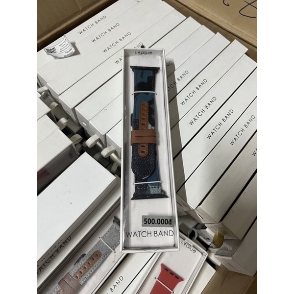 Dây đeo đồng hồ APP Watch S1/S2/S3/S4/S5/S6/S7 - 38/40/41mm, 42/44/45mm Vải sợi Veined Watchband Imeilue