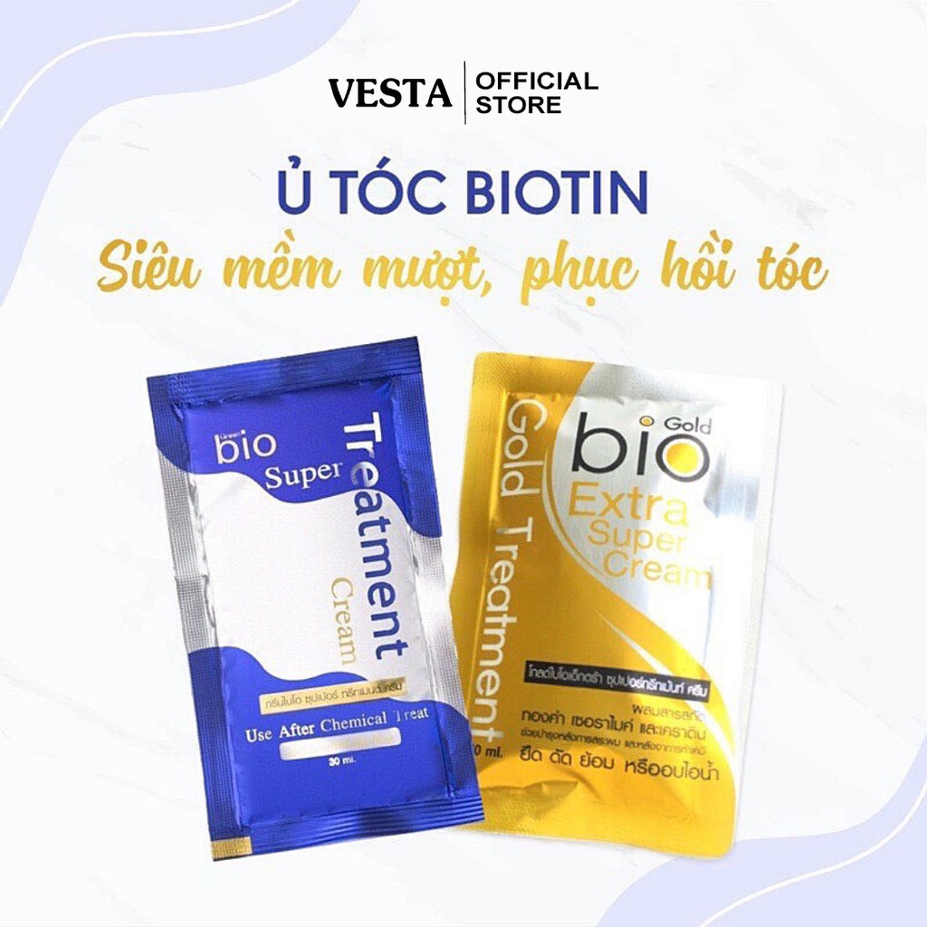 Ủ Tóc 💕𝑭𝒓𝒆𝒆𝒔𝒉𝒊𝒑💕 Kem Ủ Tóc Bio Super Treatment Thái Lan Siêu Mềm Mượt Phục Hồi Tóc