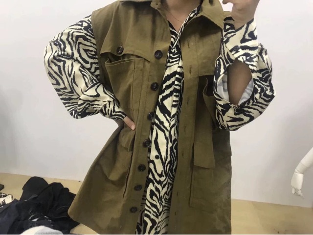 Áo sơ mi lụa hoạ tiết oversize unisex ORDER