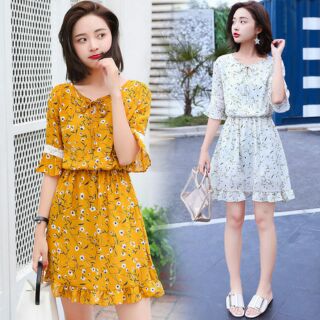 Váy hoa tay lỡ