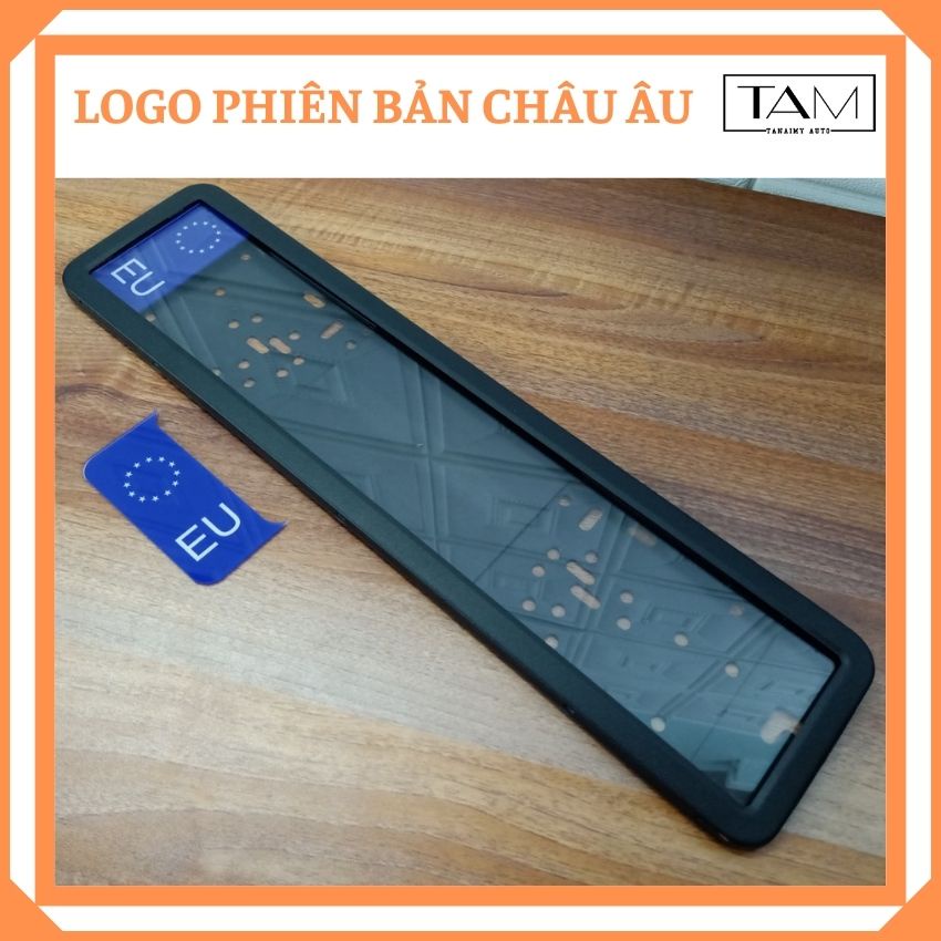 Khung Biển Số Ô Tô Châu Âu Mẫu Mới Và Cũ Đế Nhựa Viền Thép Lắp Đặt Đơn Giản Cho Tất Cả Các Dòng Xe Ô Tô