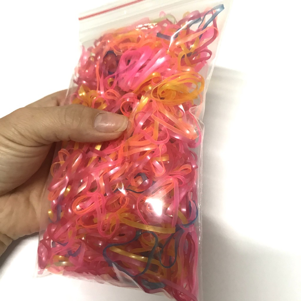 Bịch 100gr Thun màu - Thun đen cột tóc