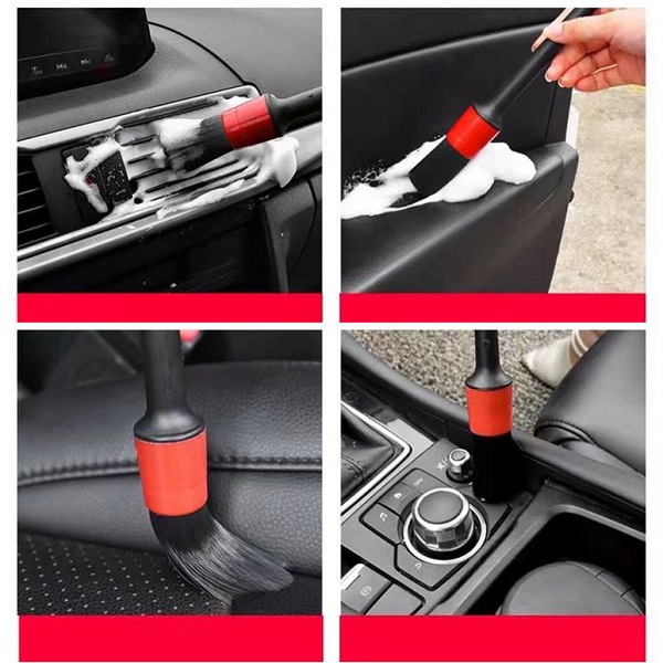 Bộ 5 Chổi Cọ Vệ Sinh Xe Ô Tô Đa Năng - Cọ Rửa Khoang Máy, Mân Xe, Nội Thất