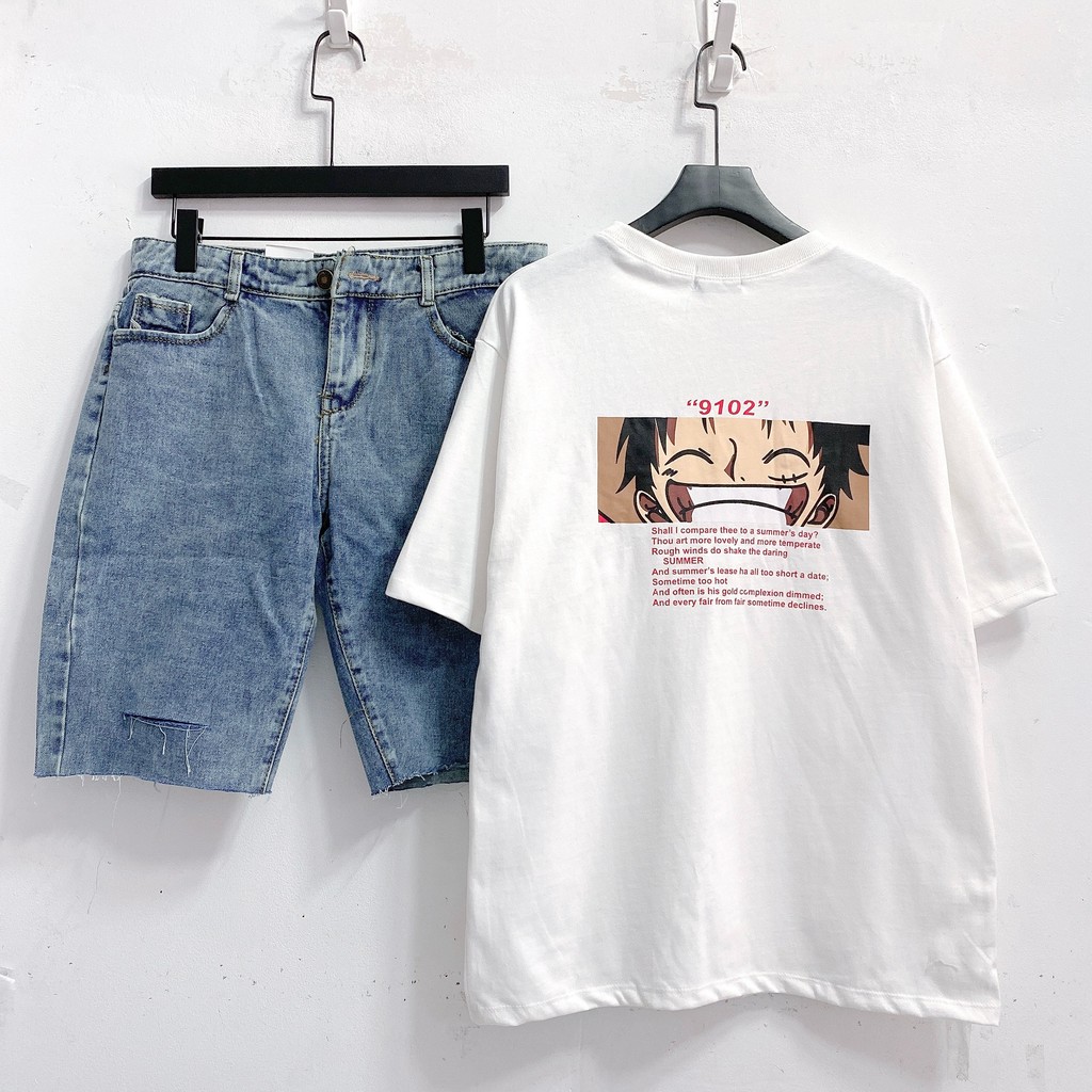 Áo Thun unisex 9102 - Màu Trắng | BigBuy360 - bigbuy360.vn