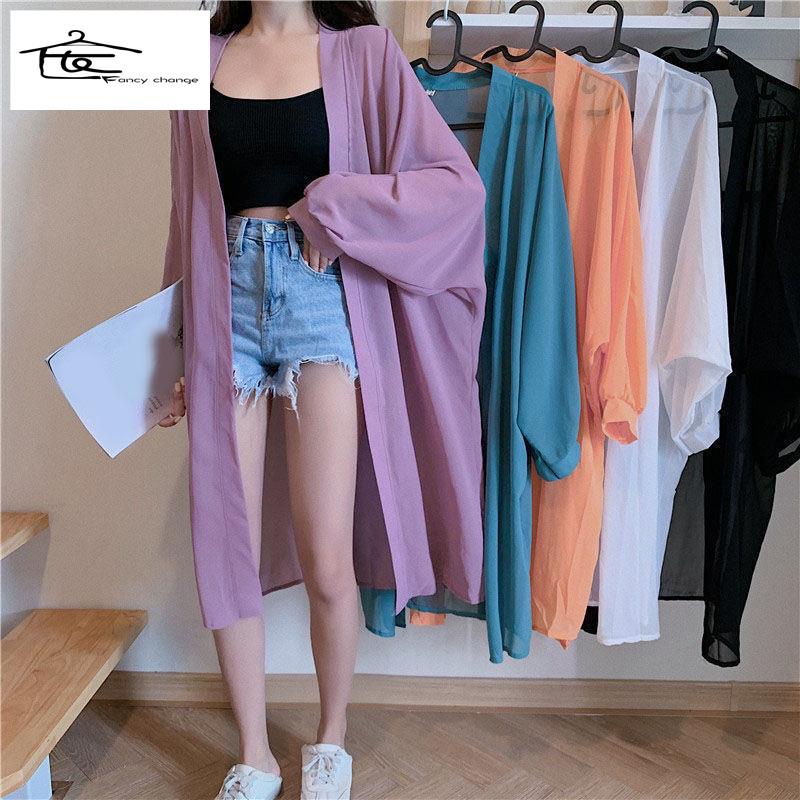 Hàng Có Sẵn Bán Chạy ~ Áo Khoác Cardigan Dáng Dài Qua Gối Chống Nắng Size Lớn Thời Trang Mùa Hè Phong Cách Mới Cho Nữ