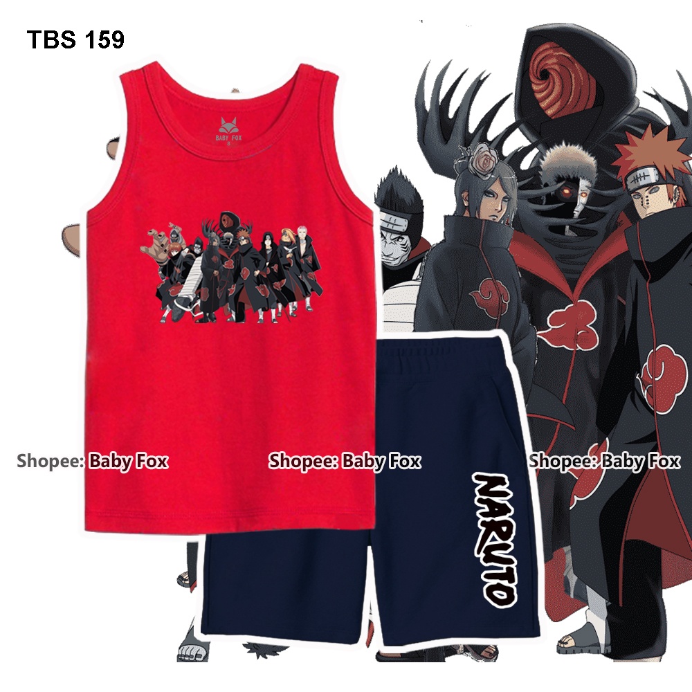 Bộ sát nách bé trai 100% cotton loại tốt, BABY FOX, One Piece, Luffy, Zoro n