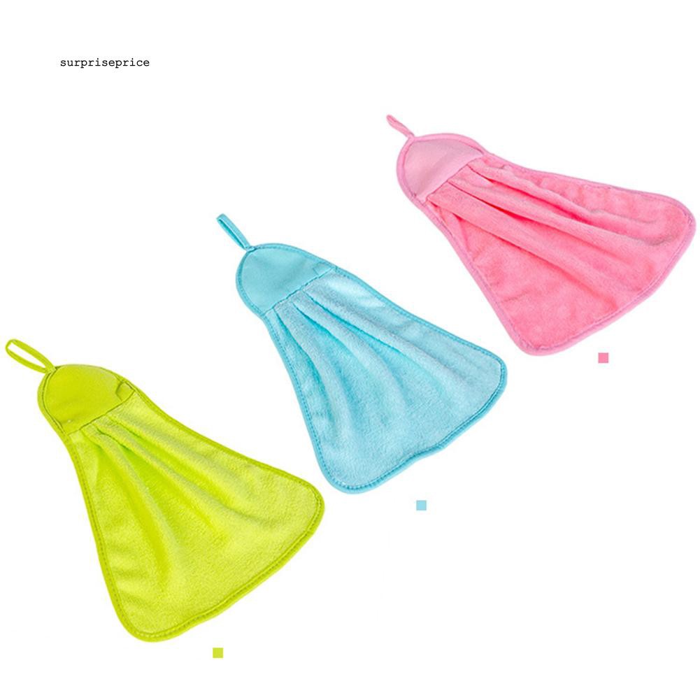 Khăn lau tay treo tường bằng vải nhung mau khô