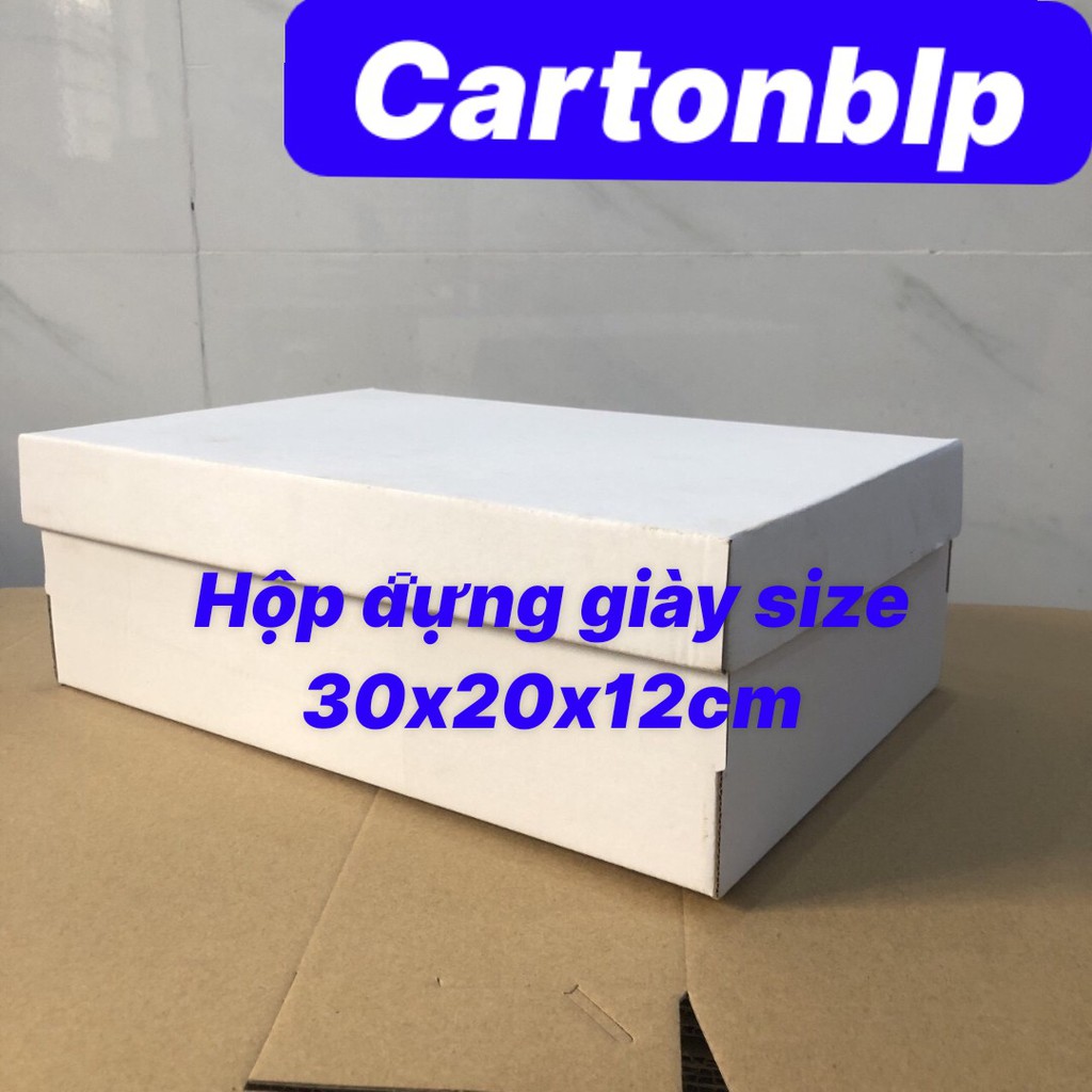 20 HỘP ĐỰNG GIÀY SIZE 30X20X12CM ĐỰNG QUẦN ÁO, PHỤ KIỆN