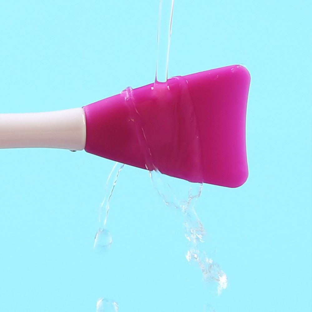 [Hàng mới về] Cọ trộn đắp mặt nạ bằng silicon hai đầu mềm mại chuyên nghiệp bảo vệ da mặt