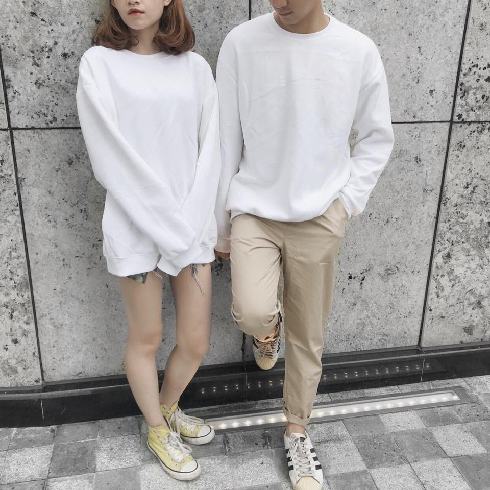 Nhập WAPCK111 giảm 25k đơn từ 200k - Áo SWEATER Trơn TRẮNG WHITE UNISEX | WebRaoVat - webraovat.net.vn