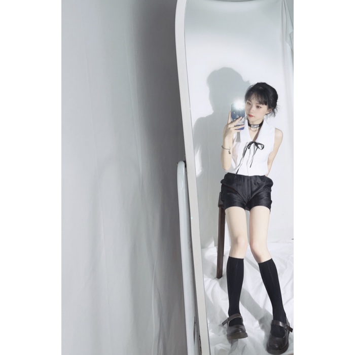 Bộ Trang Phục Hóa Trang Saw Man Reze Gồm Áo Sơ Mi + Cà Vạt + Tóc Giả + Cà Vạt Hóa Trang Nhân Vật Anime Cho Nữ