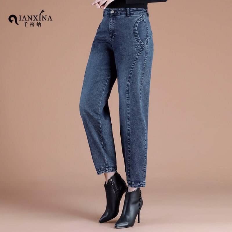 Quần jean nữ cao cấp dáng thụng gọn đẹp kiểu dáng năng động QCNP3557