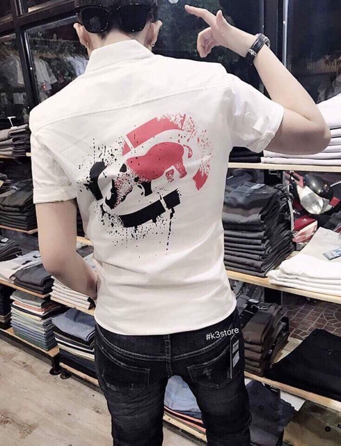 Áo sơ mi nam phối túi họa tiết cực đẹp cá tính - thời trang QC cao cấp - VSMQC10 | BigBuy360 - bigbuy360.vn