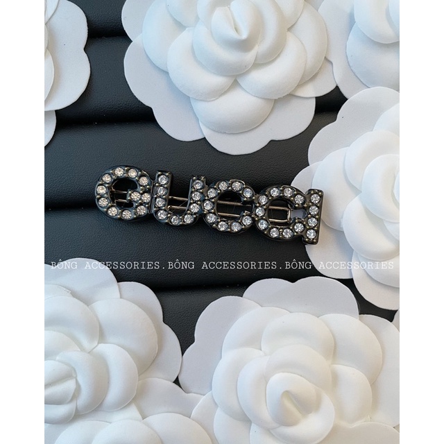 Kẹp tóc gucci đính đá