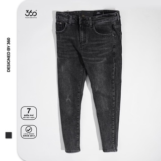 Quần jeans nam local brand 360 BOUTIQUE màu đen - Made in Vietnam