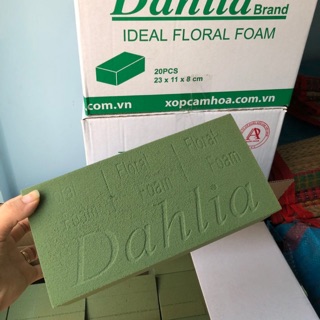 XỐP XANH CẮM HOA