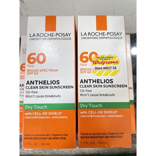 Kem Chống Nắng La Ro Anthelios Clear Skin SPF 60 Face
