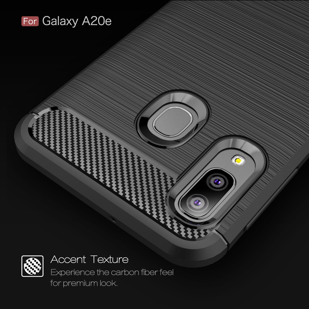 Ốp Điện Thoại TPU Silicon Mềm Sợi Carbon Cho Samsung Galaxy Xcover pro / Jean 2 Wide 4