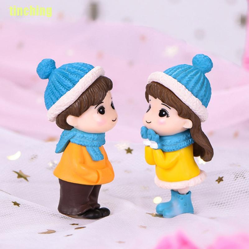 Bộ 2 Mô Hình Búp Bê Đôi mini Xinh Xắn
