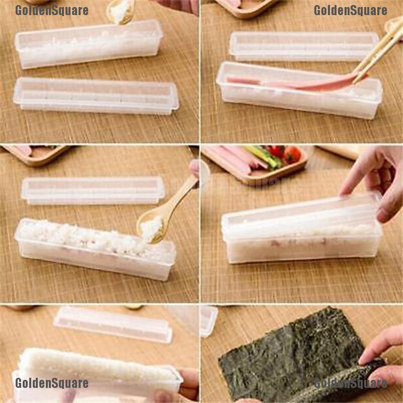 Set 3 Khuôn Làm Cơm Cuộn Sushi Tiện Lợi