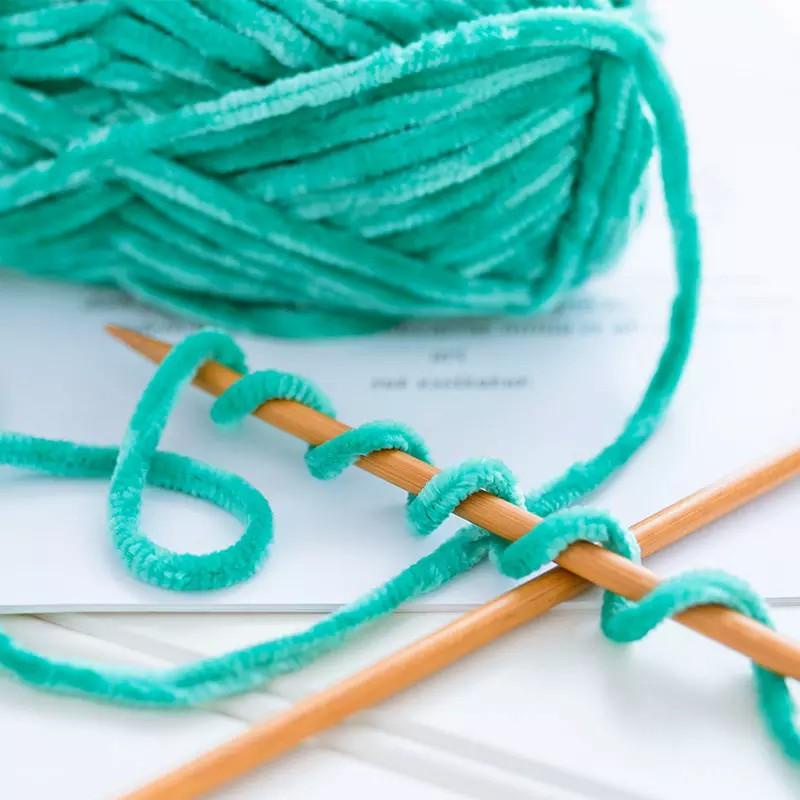 [Siêu Sale] Len Nhung Chenille Sợi Mềm Mại 100g (Màu sắc 37 Màu)