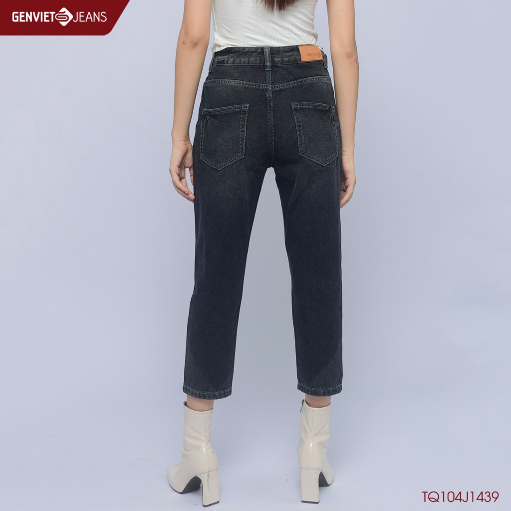 [Mã FASHIONMALLT4 giảm 15% đơn 150k] Quần dài jeans Nữ TQ104J1439 GENVIET JEANS
