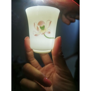 Chén Sứ Cảnh Đức Men ngọc Thấu quang Vẽ tay