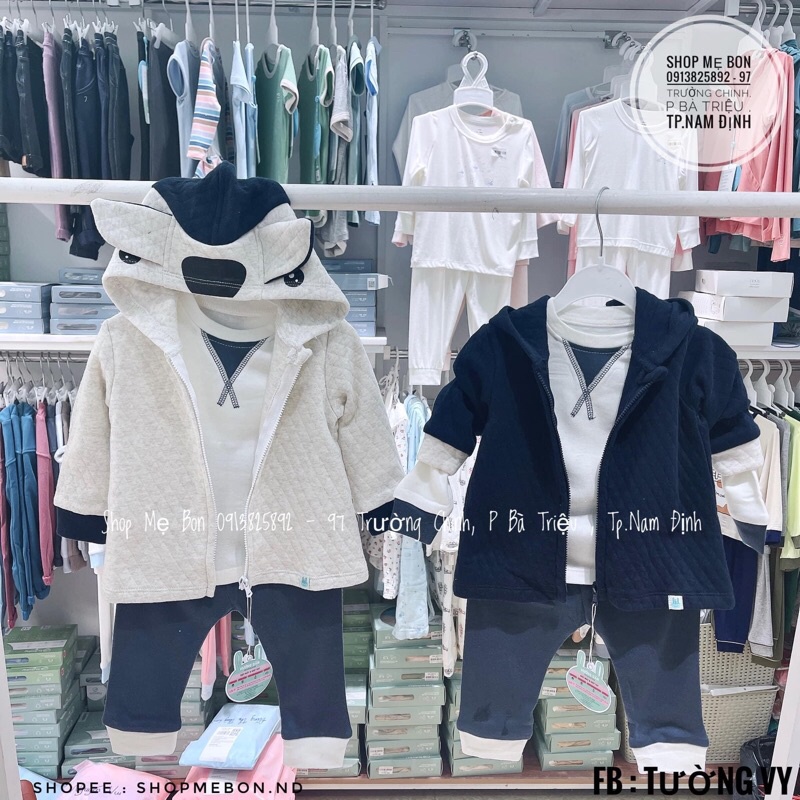 [Little love] Áo khoác mũ in hình cho bé