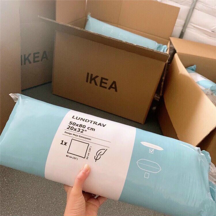 Gối Lông Vũ Tự Nhiên IKEA  Cao Cấp, Gối Nằm Lông Vũ Mềm Mịn Nhân Tạo Chuẩn Khách Sạn 5 Sao - Hệ Thống Nệm