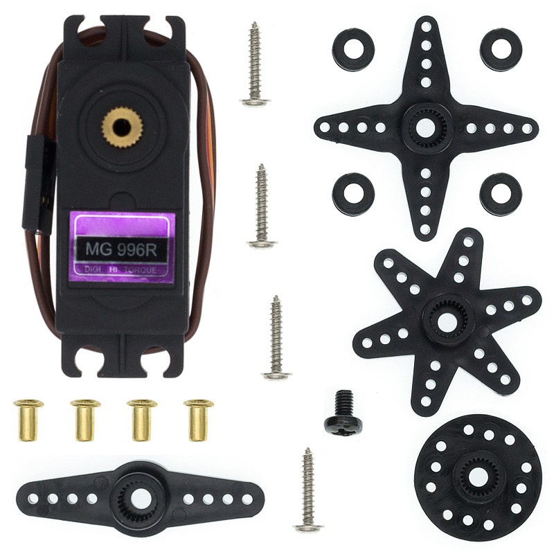 Động Cơ Servo MG995 MG996R Bằng Kim Loại Cho Đồ Chơi Điều Khiển Từ Xa Futaba JR MG995