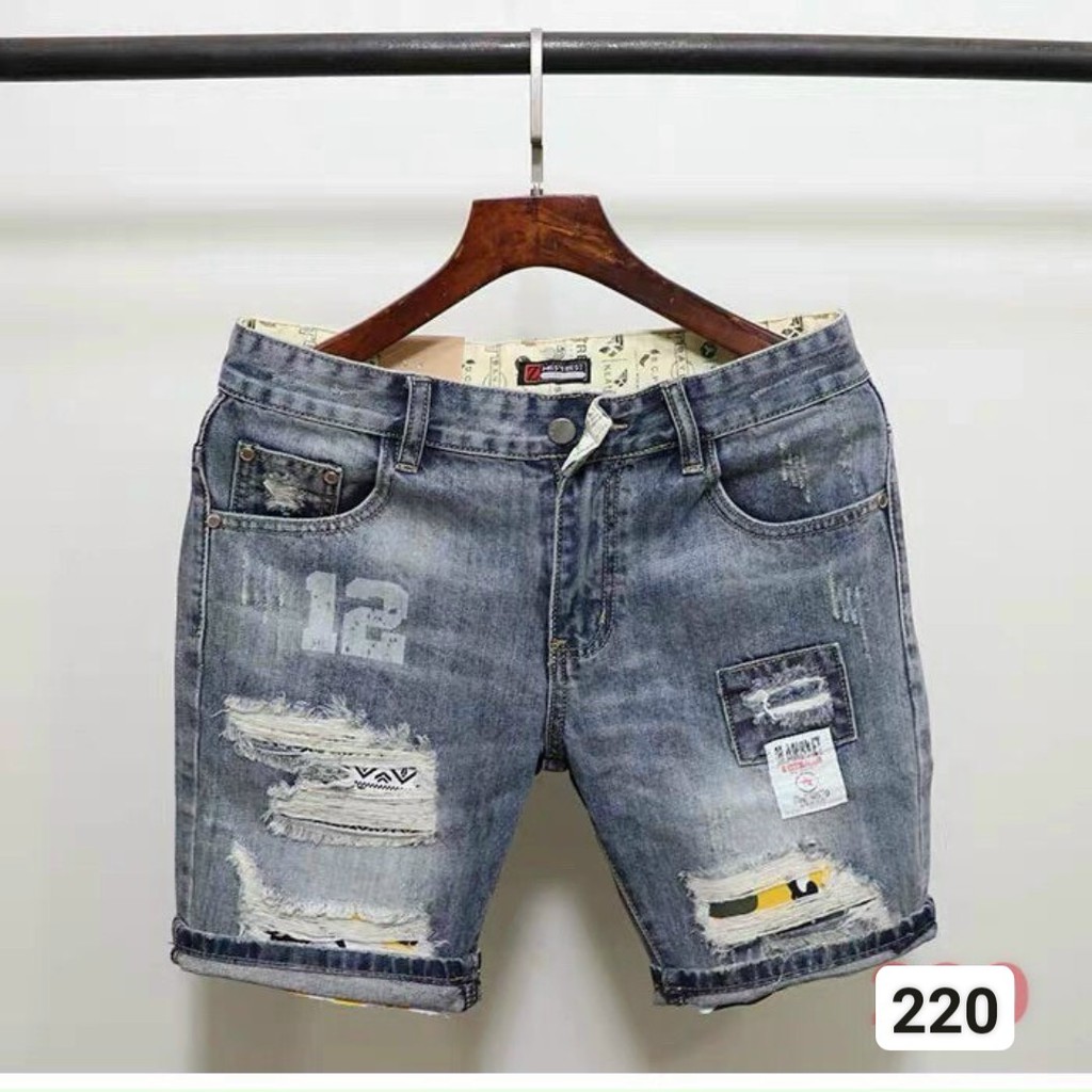 Quần Short Jean Nam Cao Cấp FREESHIP Quần Đùi Jean Nam Chất Bò Mùa hè Hottrend HG37