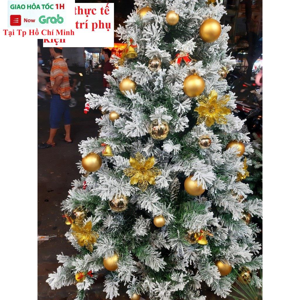 Cây Thông Noel Phủ Tuyết Trang Trí Noel Giáng Sinh 90cm, 1m2, 1m5, 1m8, 2m1, 2m4, 3m Hàng Việt Nam Cao Cấp