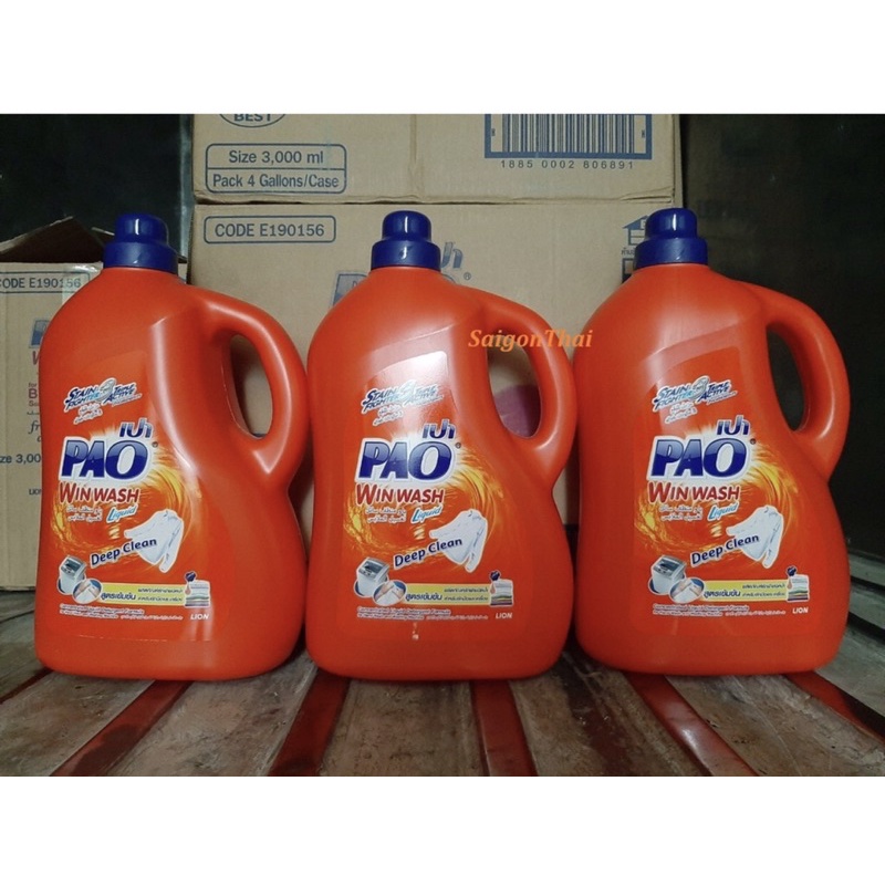 PAO nước giặt xả đậm đặc 3000ml hàng phập khẩu THÁI LAN