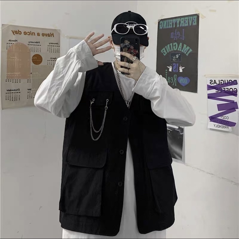 GILE KAKI ULZZANG (tặng kèm dây chain)