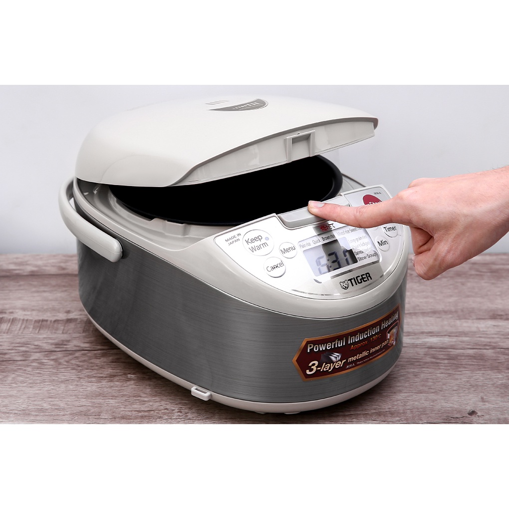 Nồi cơm điện tử cao tần IH 1 lít Tiger JKW-A10W 1210W - Hàng chính hãng