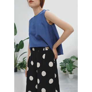 Chicka Chicka - Áo Blue sleeveless croptop