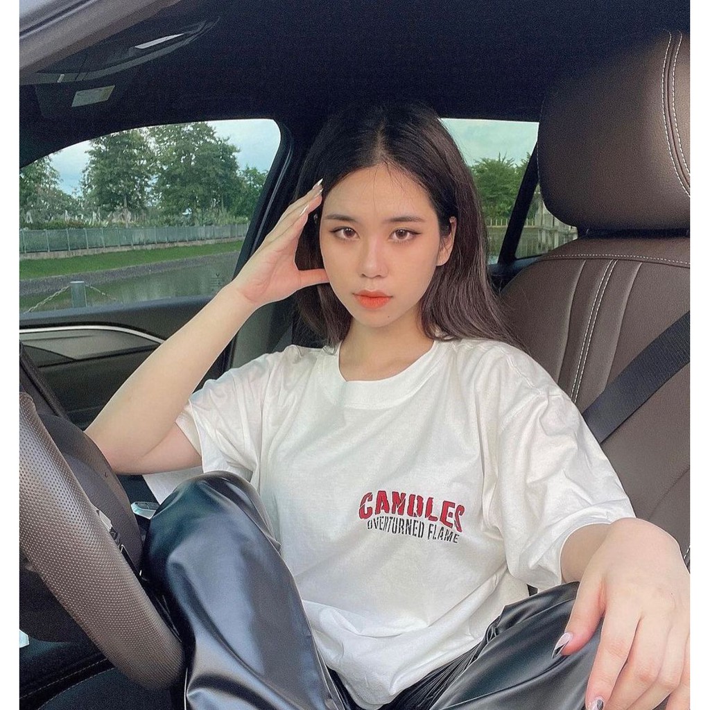 Áo phông unisex ngọn lửa Overturned Candles Studio | BigBuy360 - bigbuy360.vn