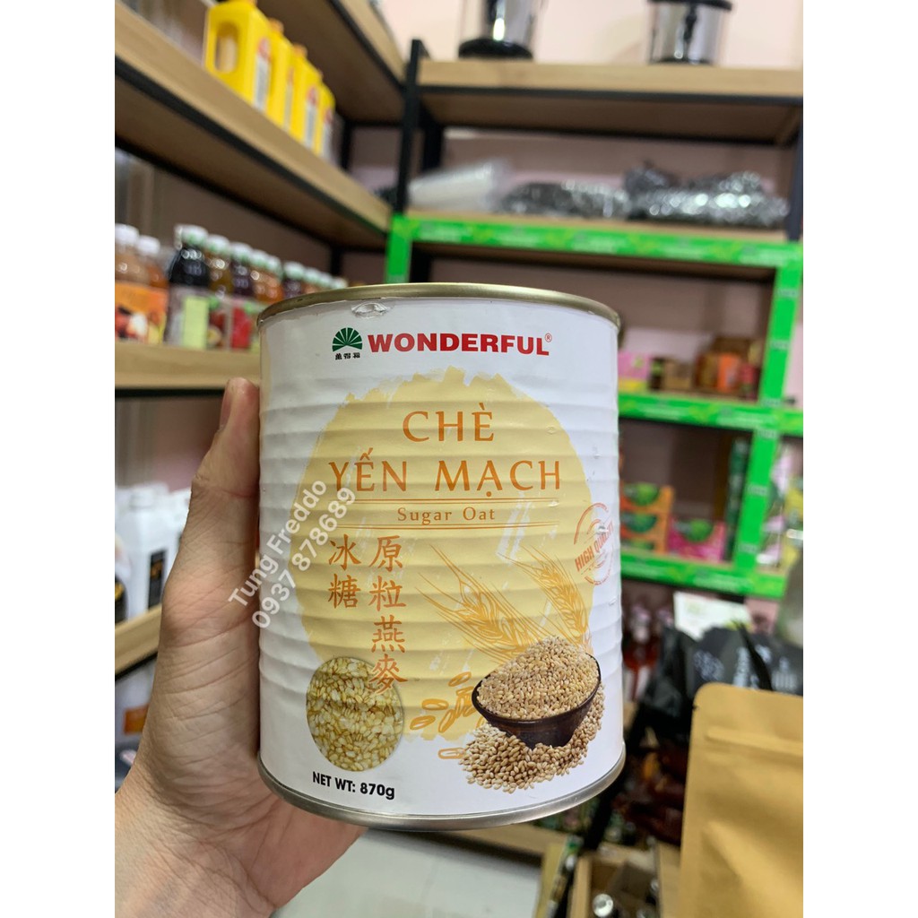 Chè Yến Mạch Wonderful Hộp 870gr - Làm Trà Sữa Yến Mạch Chuẩn Ngon