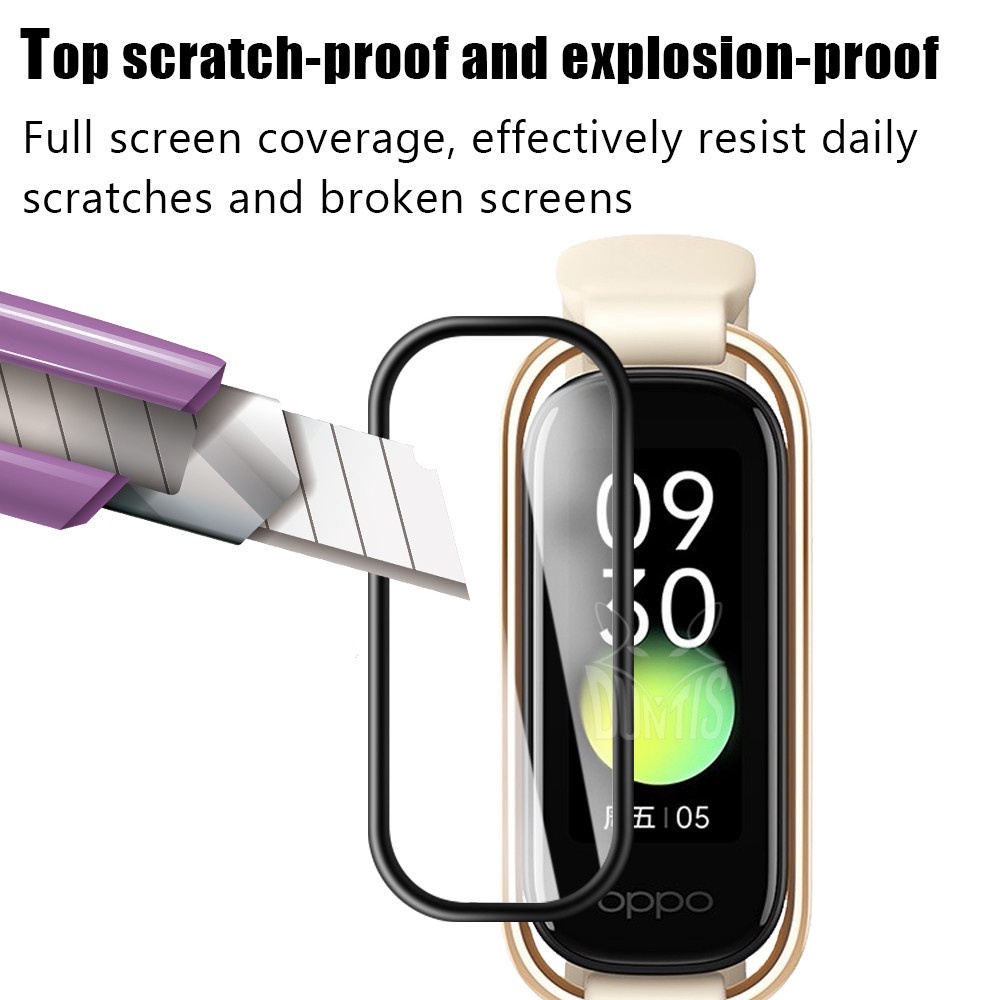 Kính Cường Lực 3D TPU Mềm Trong Suốt Bảo Vệ Màn Hình Không Kính Cường Lực Cho OPPO Band