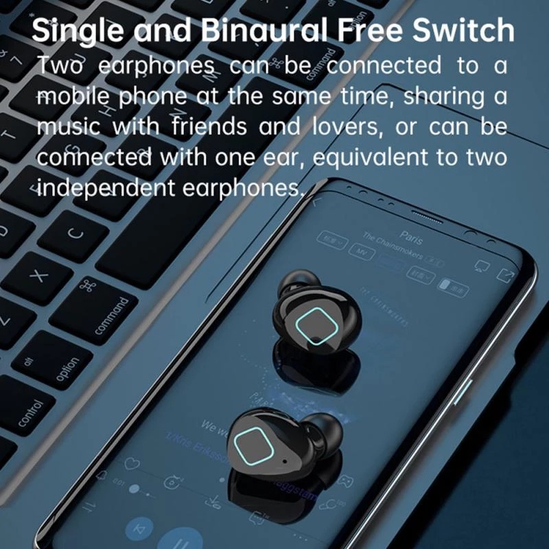Tai Nghe Nhét Chụp Chup Tai Bluetooth Không Dây Chống ồn Blutooth Chơi Chơi Game Tai Nghe Pro Gameming Gaming Mini Android TWS Có Mic Loa Nghe Bluetooth đèn pin led