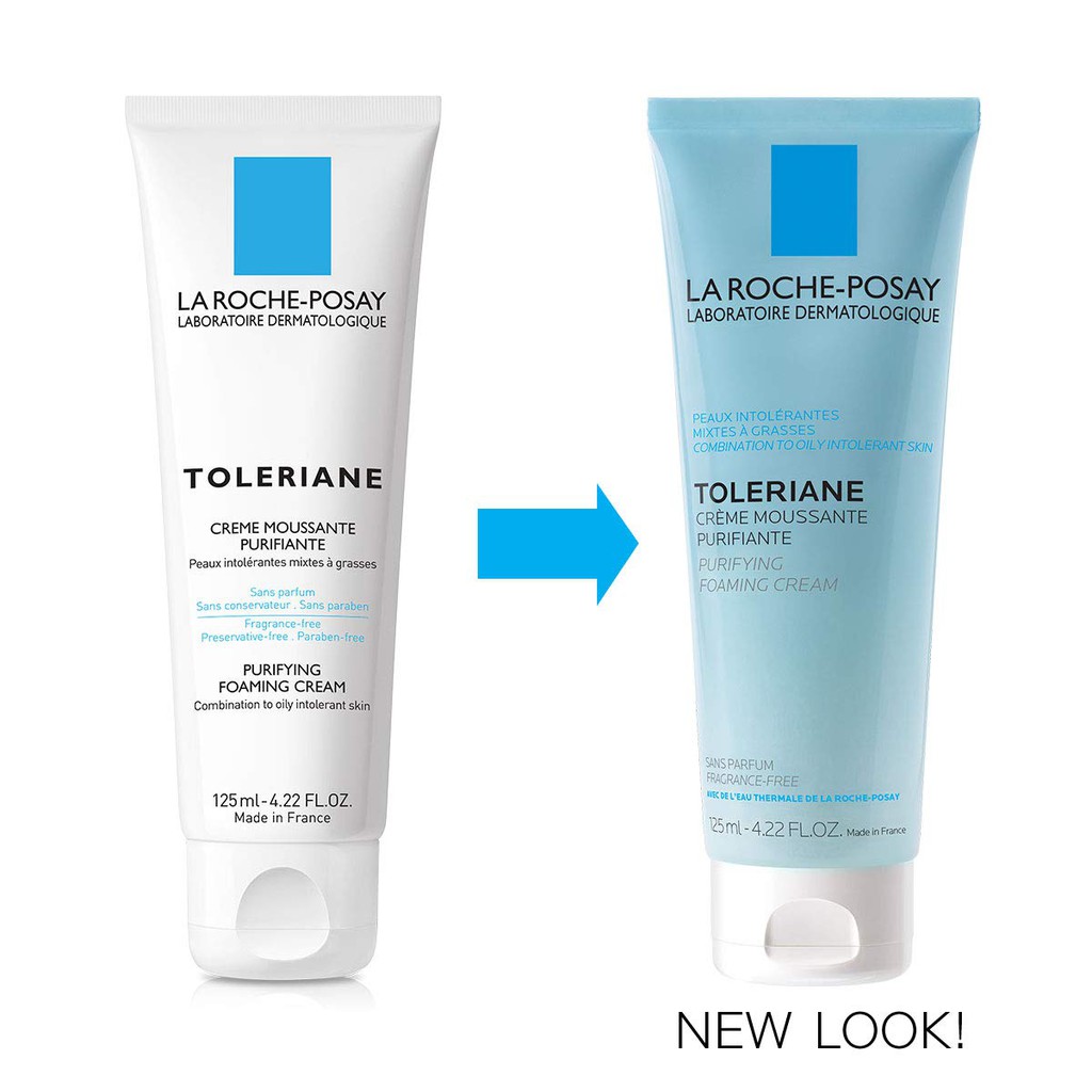 La Roche-Posay Toleriane Purifying Foaming Cream - Sữa rửa mặt La Roche-Posay tạo bọt dành cho da hỗn hợp, da dầu 125ml