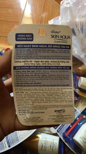 Kem chống nắng Sunplay 5g