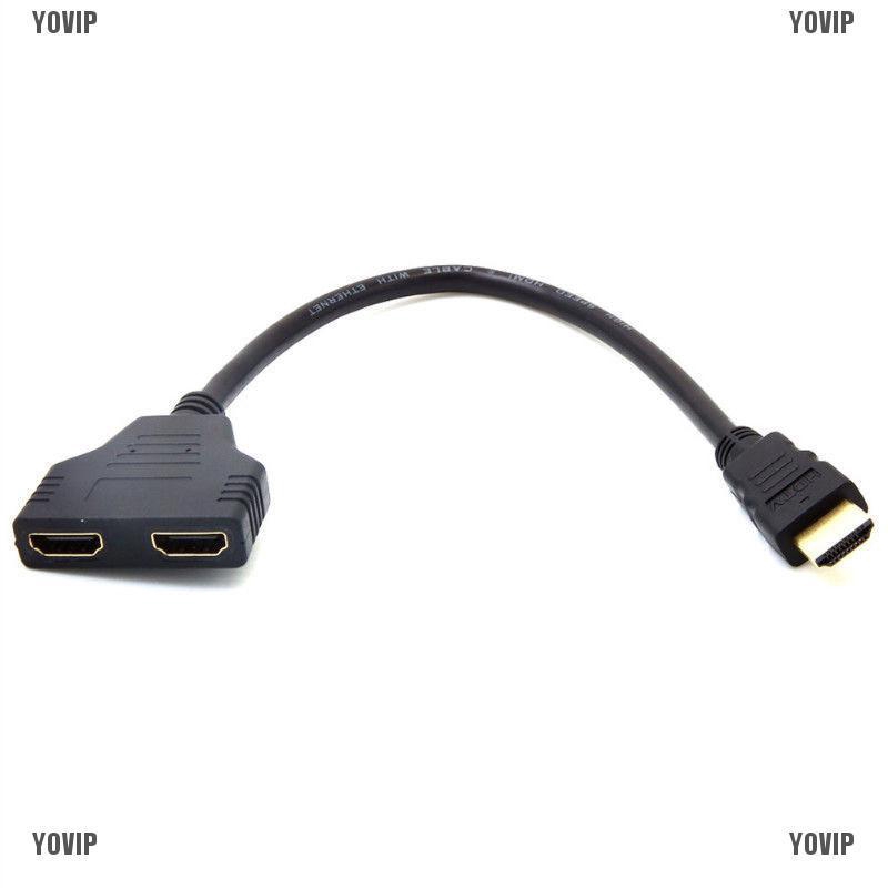 Dây cáp chia 2 cổng kj 1080P HDMI | BigBuy360 - bigbuy360.vn