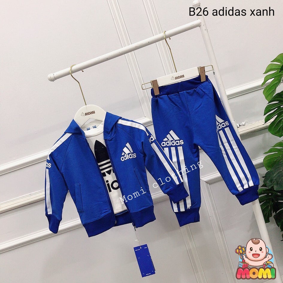 Bộ adida 3 chi tiết dành cho bé trai -B26 - CAM KẾT HÀNG NHƯ HÌNH
