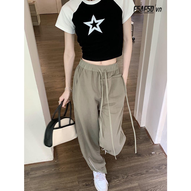 Quần Dài Ống Rộng Phong Cách Hip Hop Đường Phố Mỹ Cá Tính Cho Nam Và Nữ