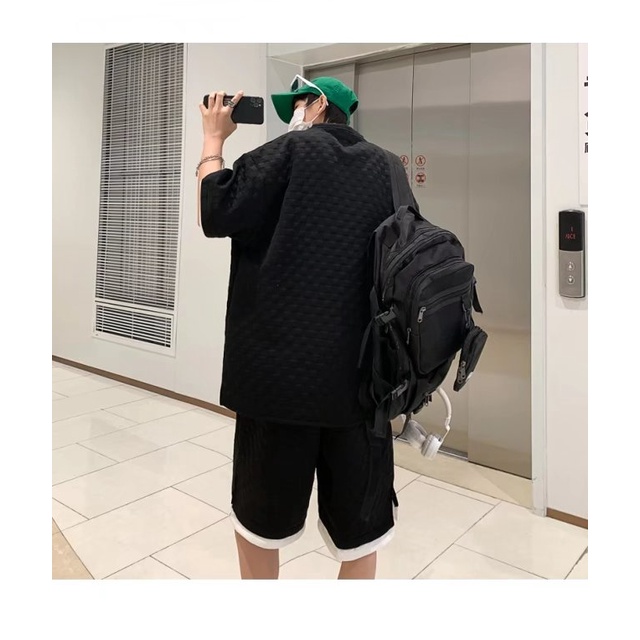 Set Áo Thun Và Quần Short Thời Trang Phong Cách Năng Động Cho Nam