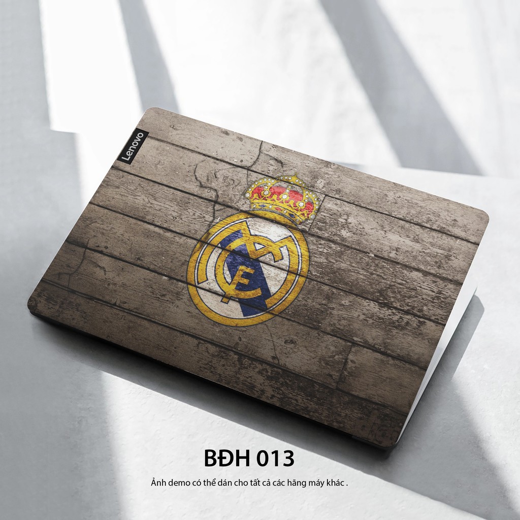 Bộ skin dán laptop mẫu Logo Real Madrid / Có decal dán cho tất cả các hãng máy tính