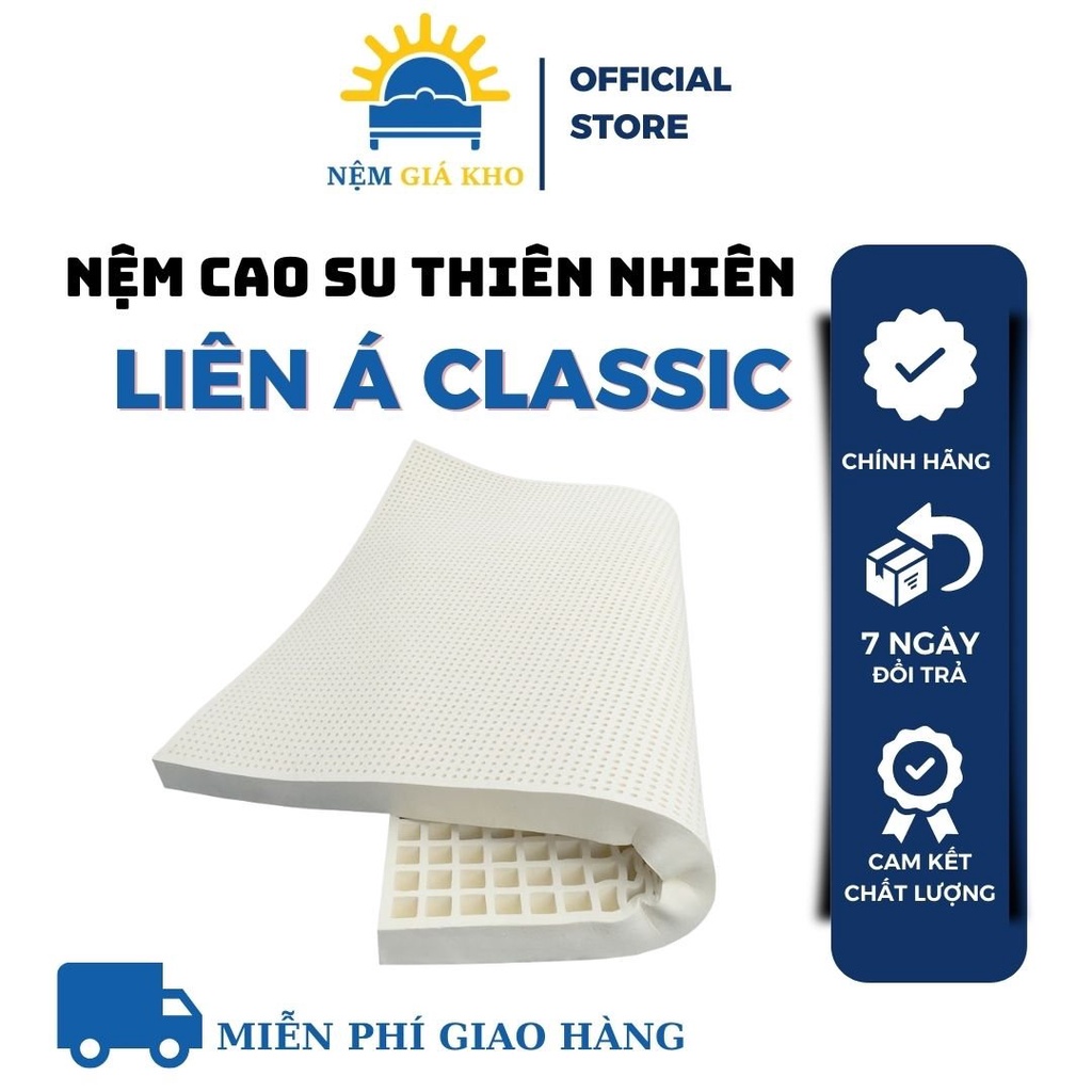 Nệm Cao Su Liên Á Classic, Chính Hãng, Dày 5 cm, Bảo Hành 10 Năm