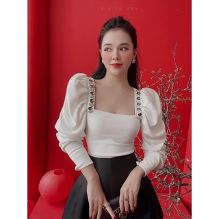 🎀 bigsize 🎀 áo ép đá tay phồng ♥️